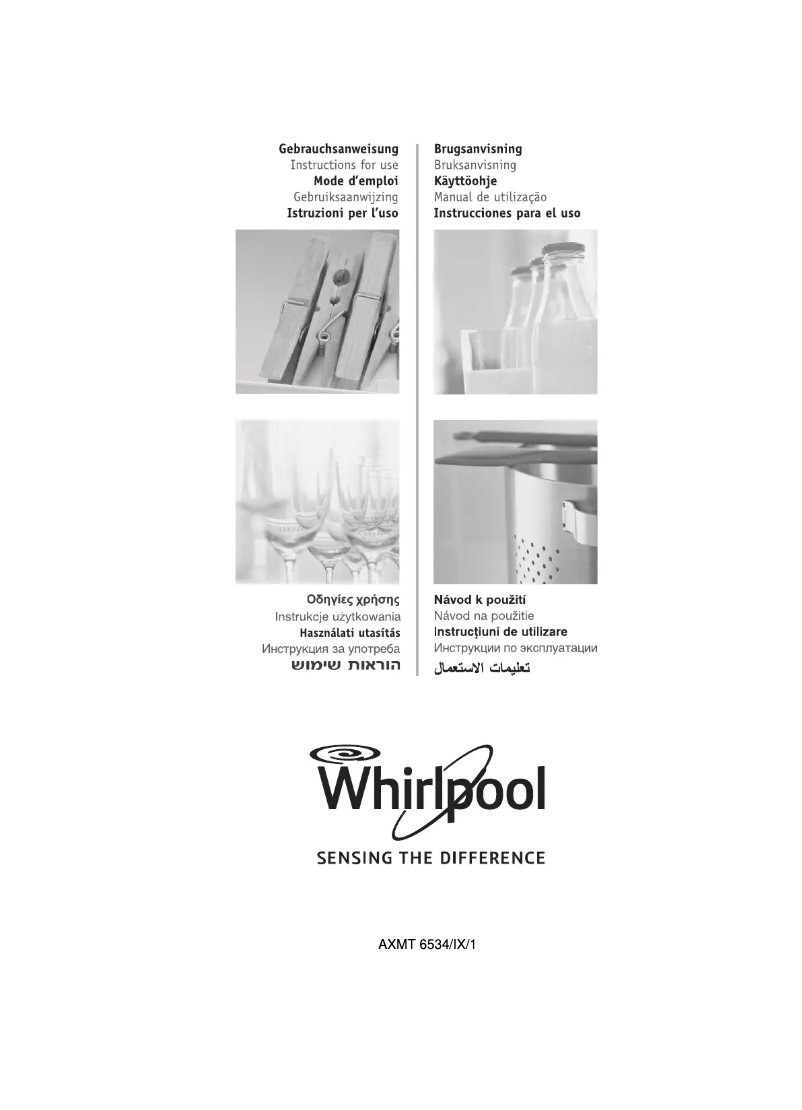 Page 1 de la notice Manuel utilisateur Whirlpool AXMT 6534 IX/1