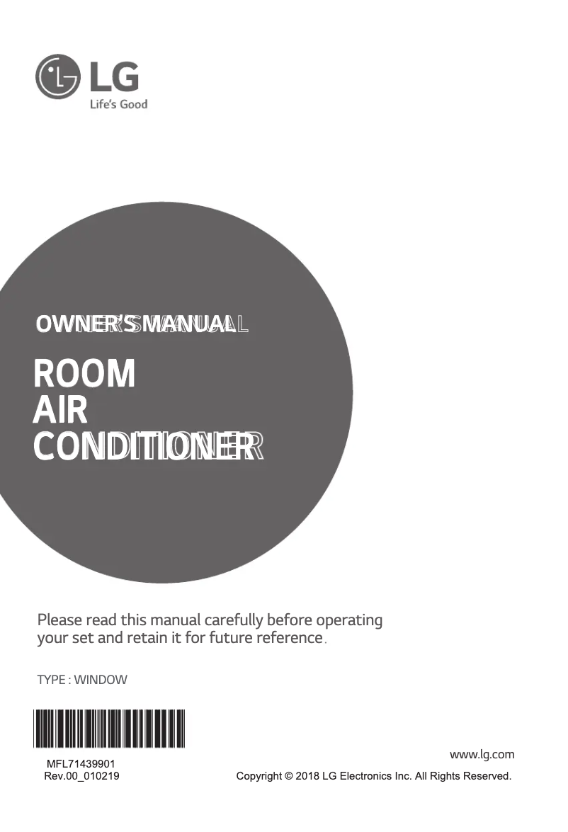 Page 1 de la notice Manuel utilisateur LG LA100LC