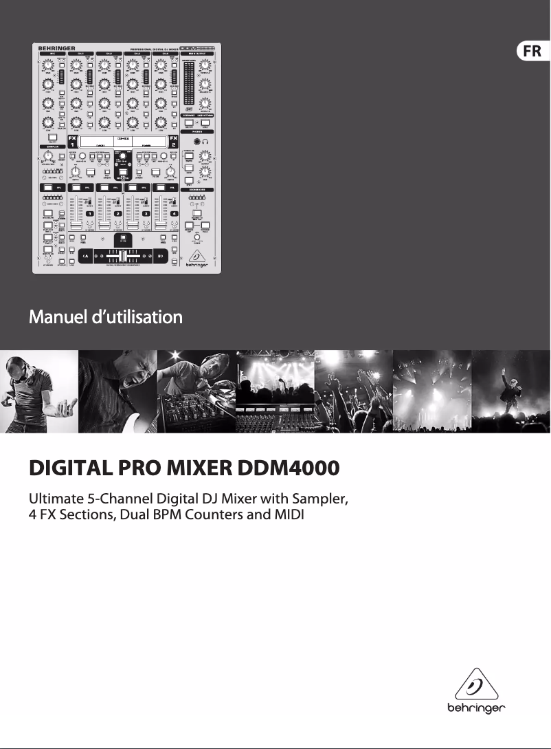 Page 1 of the manual User Manual Behringer DDM4000
