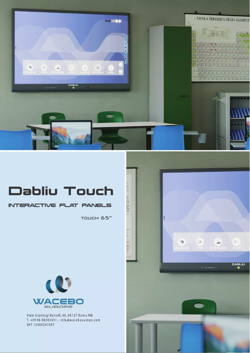 Image de la première page du manuel de l'appareil DBLWE-E8X-65-40T-4K