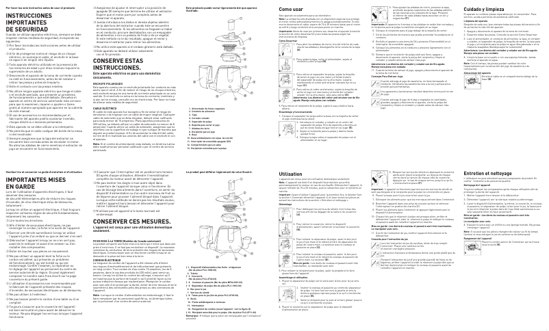 Page 1 de la notice Manuel utilisateur Black & Decker JE2100