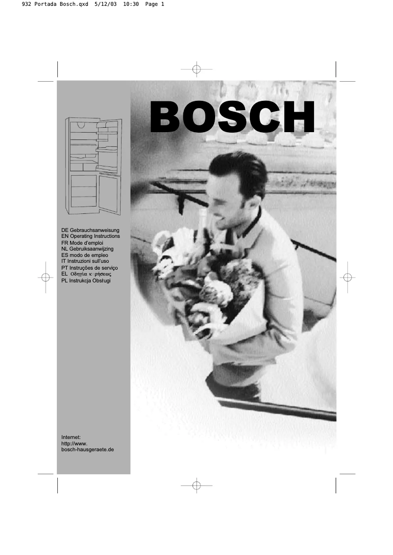 Page 1 de la notice Manuel utilisateur Bosch KGS3721IE