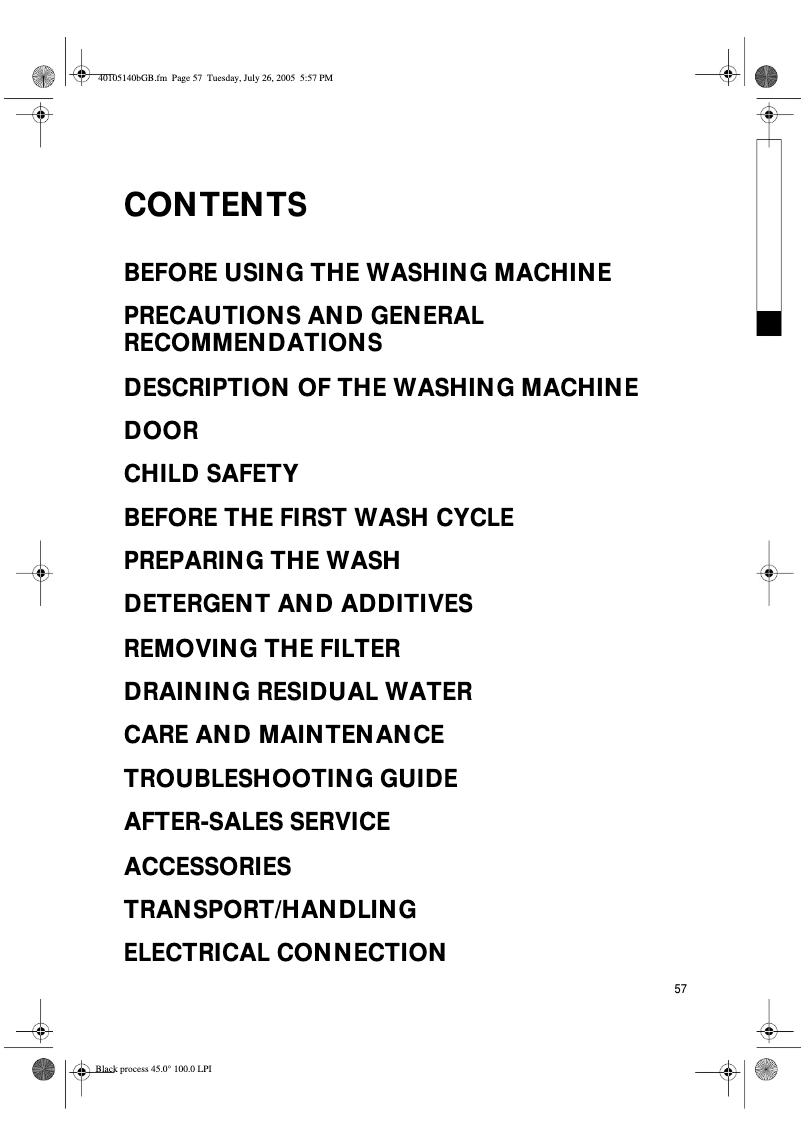Page 1 de la notice Manuel utilisateur Bauknecht WAK 8465