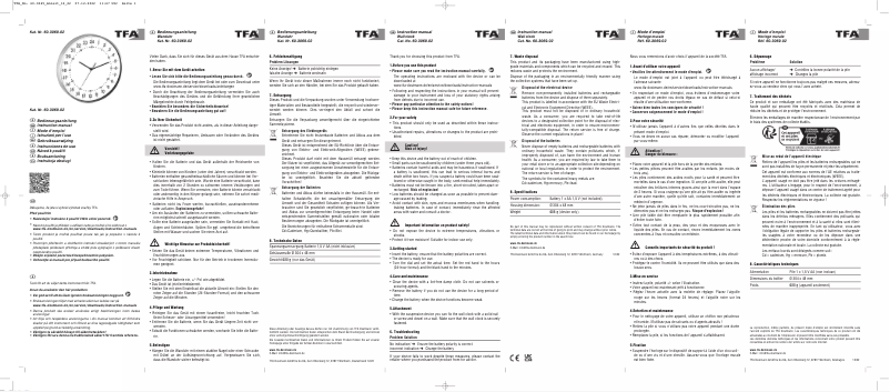 Page 1 de la notice Manuel utilisateur TFA 60.3069.02