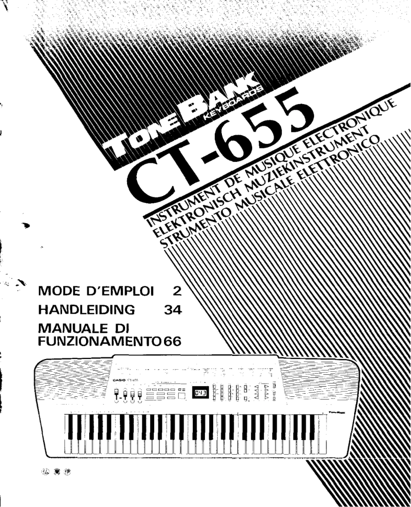 Page 1 de la notice Manuel utilisateur Casio CT-655