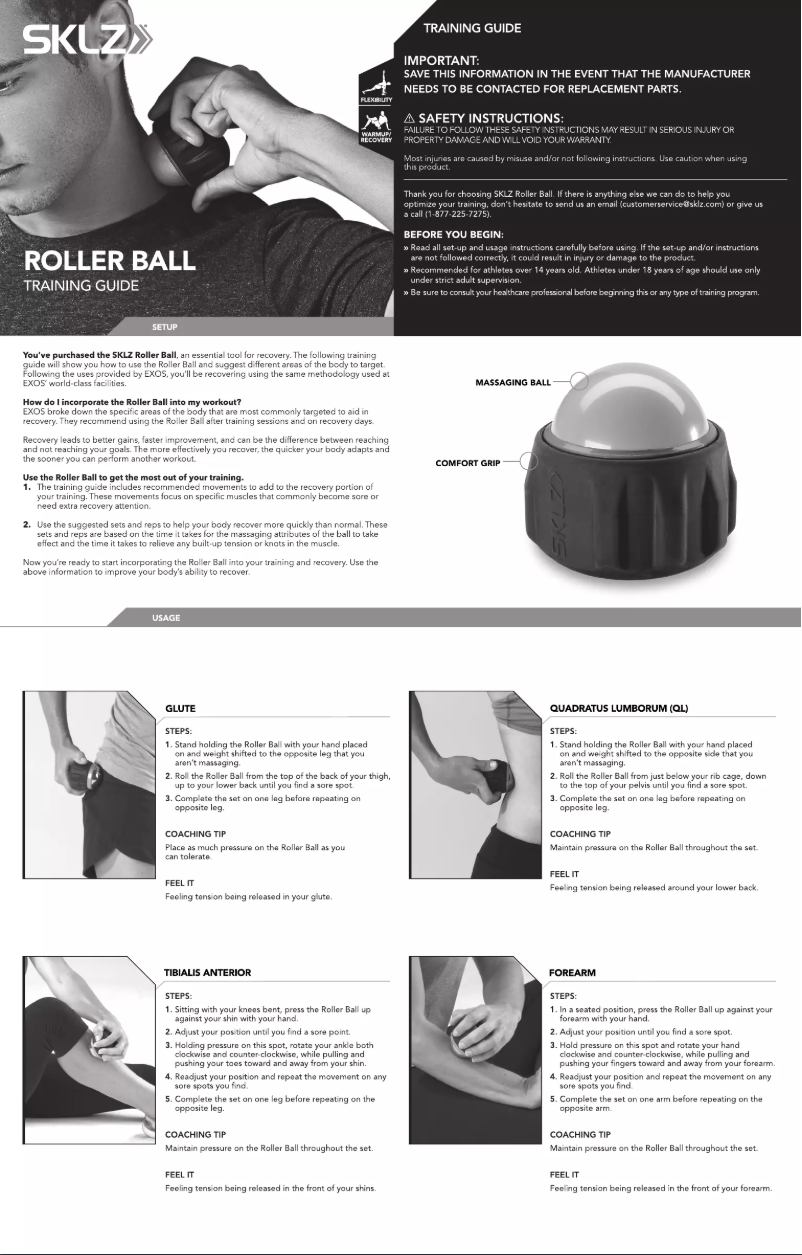 Image de la première page du manuel de l'appareil ROLB-001-12