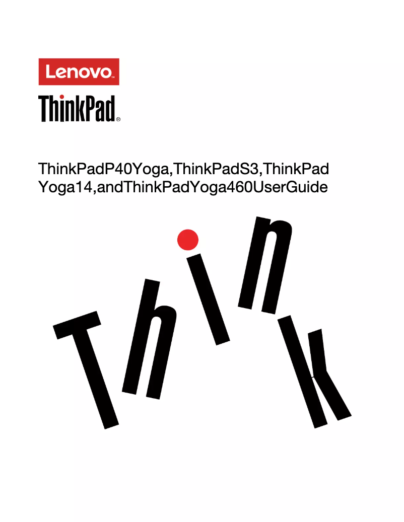 Page n°1 - Manuel utilisateur Lenovo ThinkPad 14