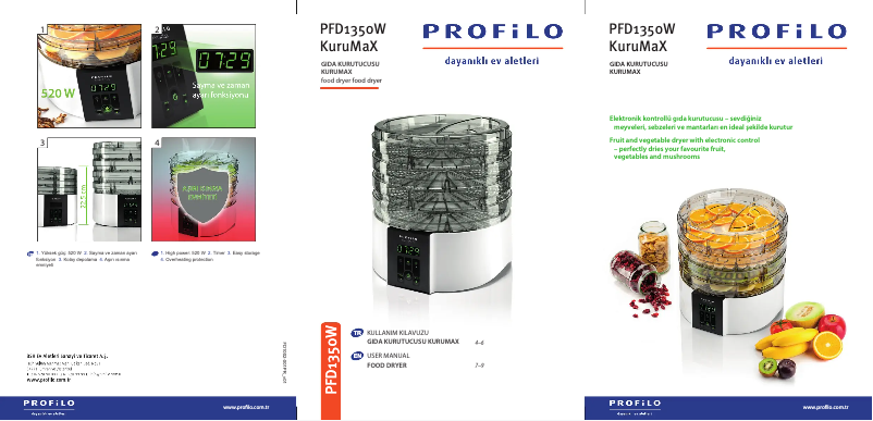 Page 1 de la notice Manuel utilisateur Profilo PFD1350W