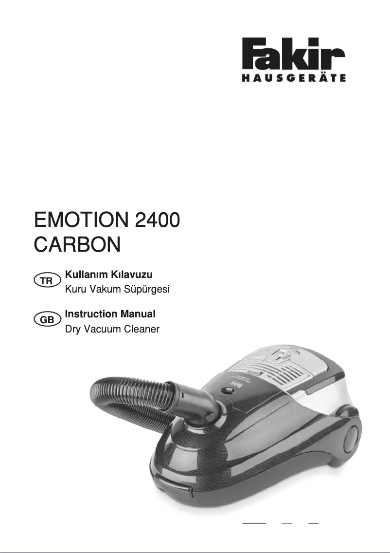 Image de la première page du manuel de l'appareil Emotion 2400 Cerbon