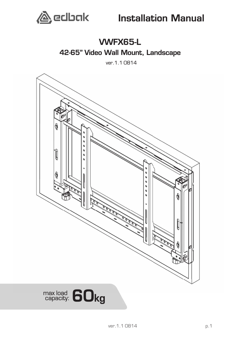 Page 1 de la notice Manuel utilisateur Edbak VWFX65-L