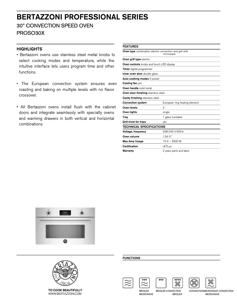 Image de la première page du manuel de l'appareil PROSO30X