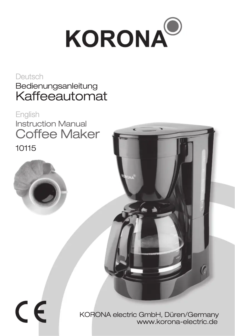Page 1 de la notice Manuel utilisateur Korona 10115