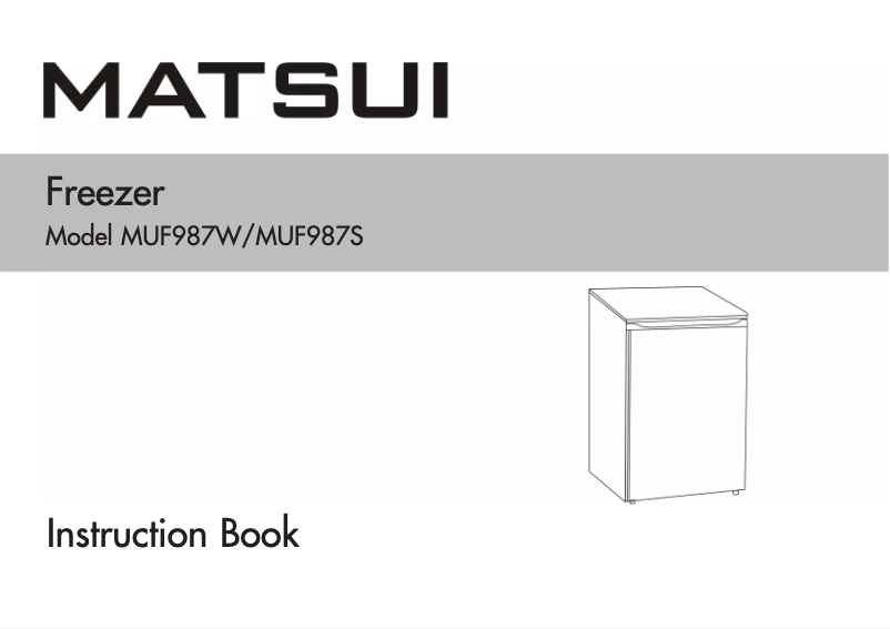 Page 1 de la notice Manuel utilisateur Matsui MUF987W