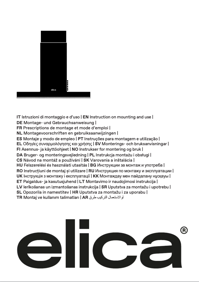 Page n°1 - Manuel utilisateur Elica BOXIN DRY PRF0181068