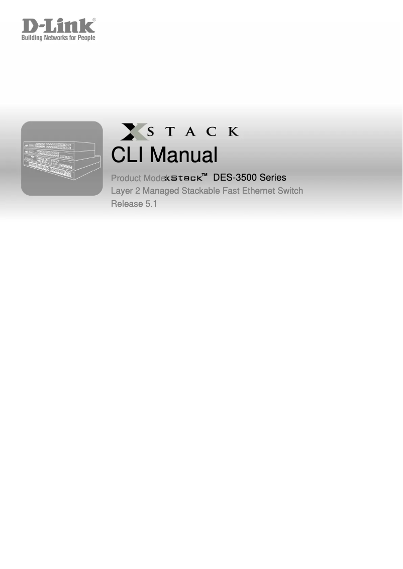 Page 1 de la notice Manuel utilisateur D-Link Xstack DES-3526