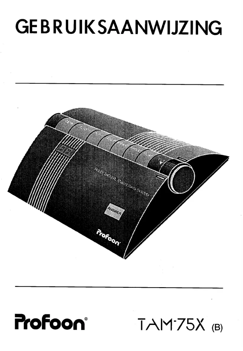 Página 1 del manual Manual de usuario Profoon TAM-75X