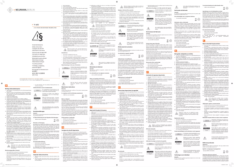 Page n°1 - Instructions / montage Neumann U 47 fet i