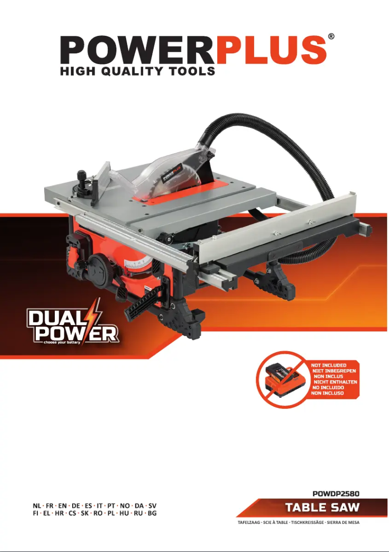 Page 1 de la notice Manuel utilisateur PowerPlus POWDP2580