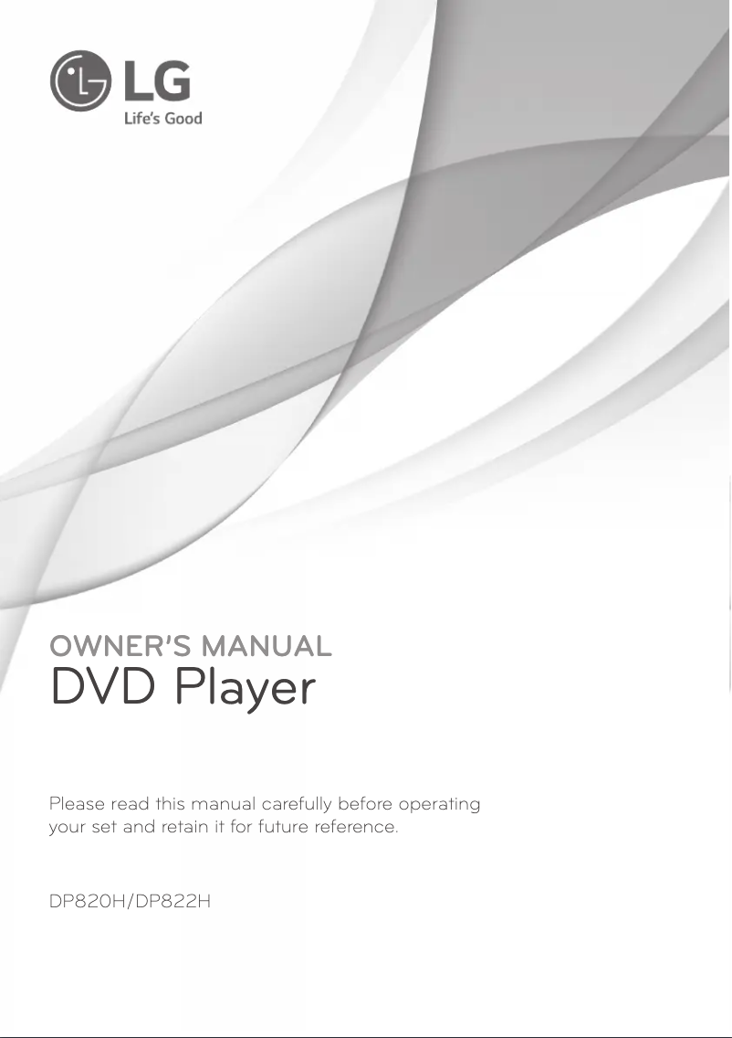 Image de la première page du manuel de l'appareil DP842H