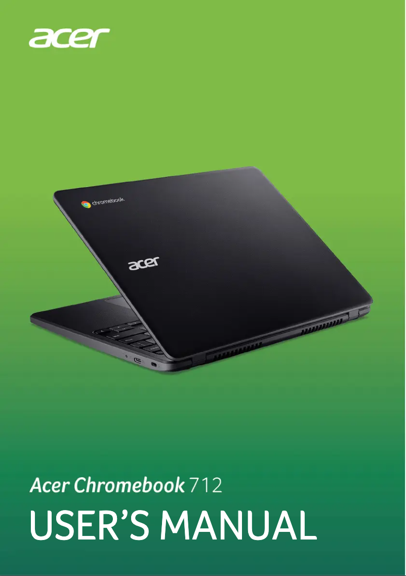 Page n°1 - Manuel utilisateur Acer Chromebook 712