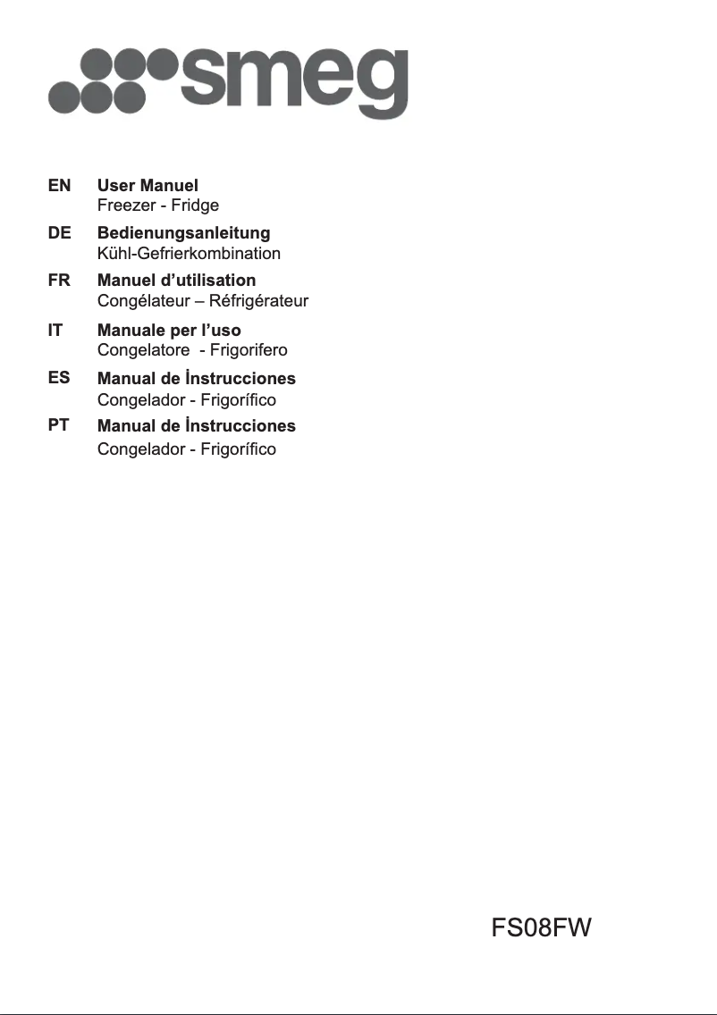 Page 1 de la notice Brochure Smeg FS08FW