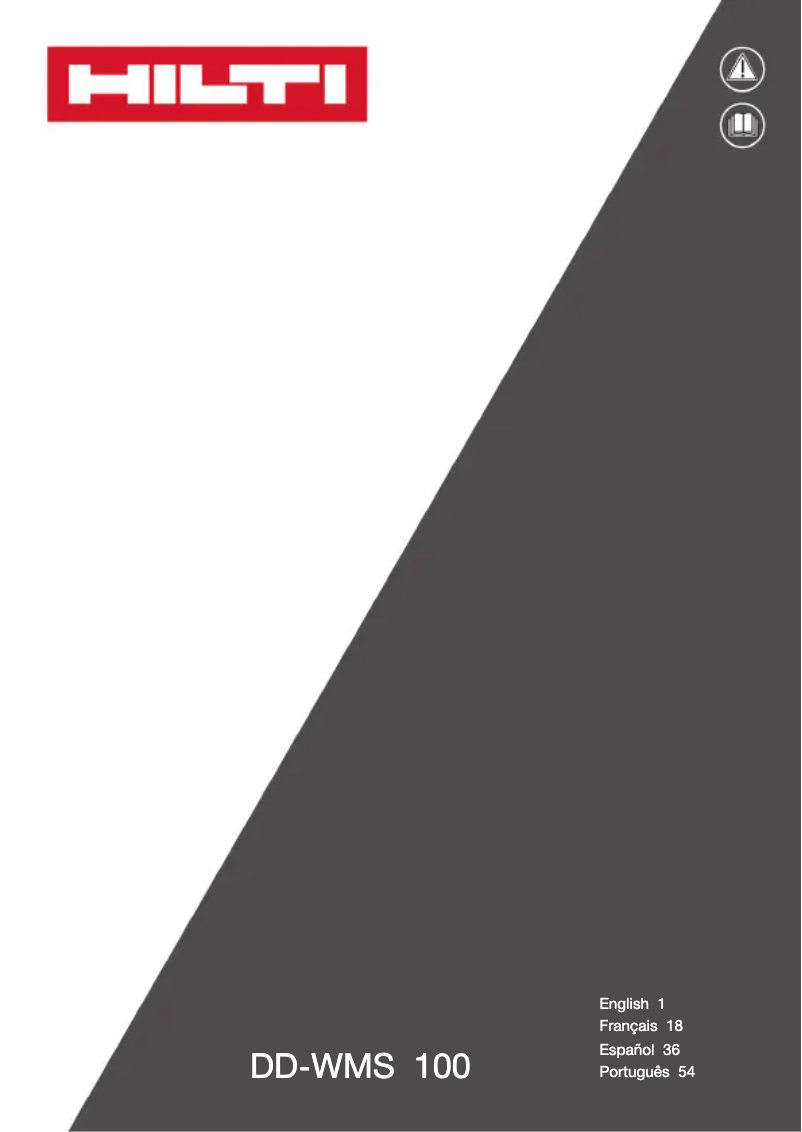 Image de la première page du manuel de l'appareil DD-WMS 100