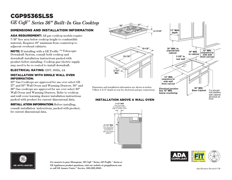 Image de la première page du manuel de l'appareil Café CGP9536SLSS