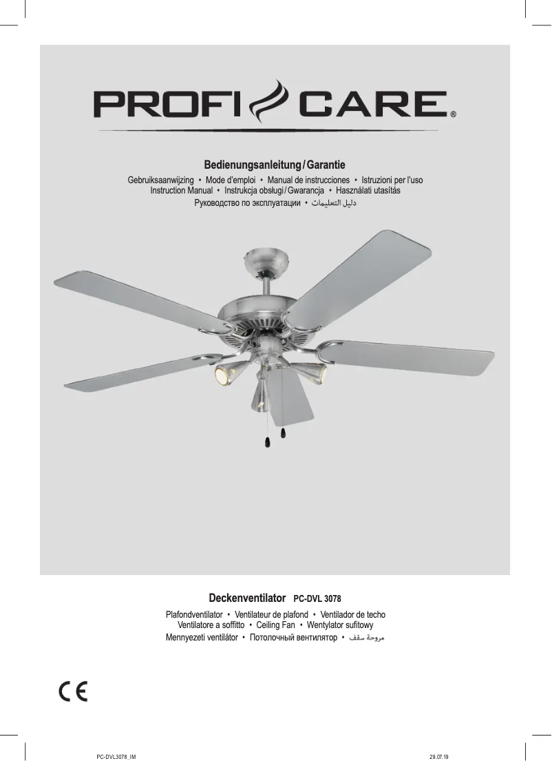 Image de la première page du manuel de l'appareil PC-DVL 3078