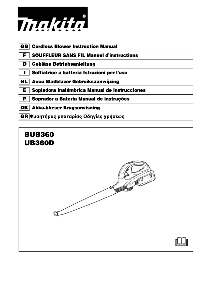 Página 1 del manual Manual de usuario Makita UB360D