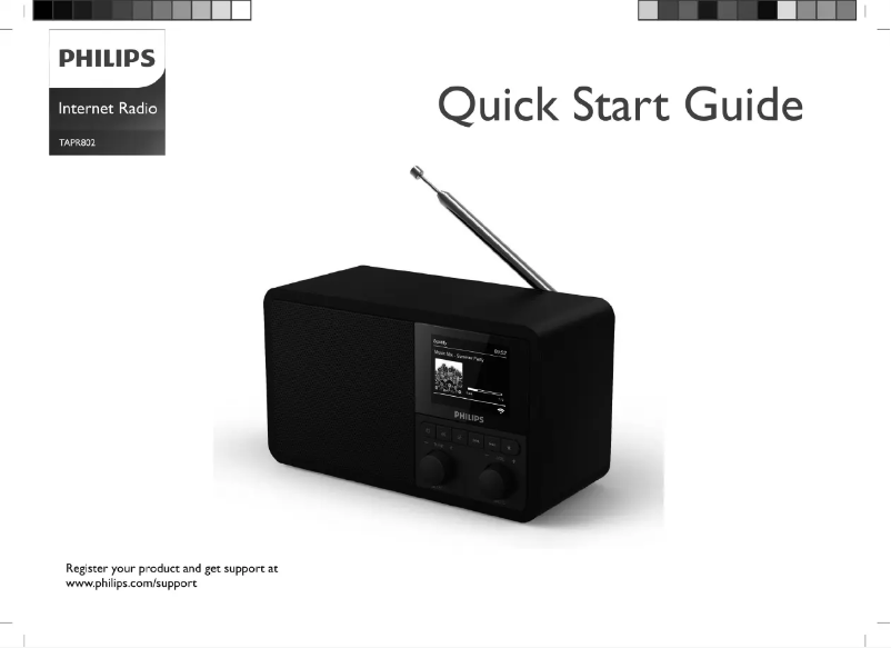 Page n°1 - Guide de démarrage rapide Philips TAPR802