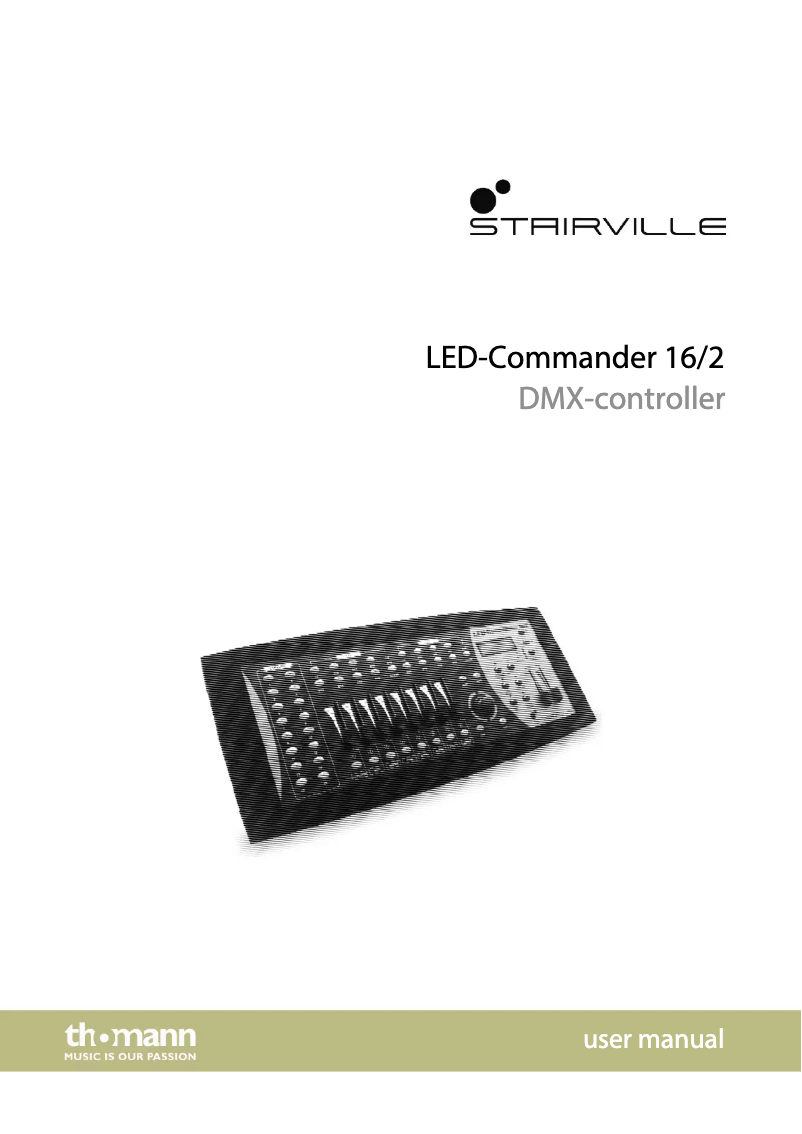 Image de la première page du manuel de l'appareil LED Commander 16/2