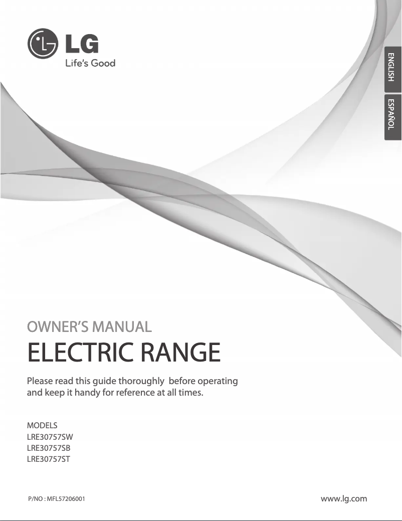Page n°1 - Manuel utilisateur LG LRE30757SB