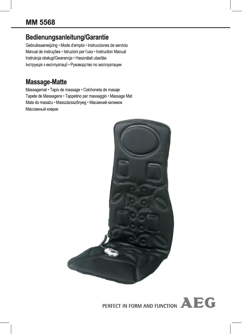 Página 1 del manual Manual de usuario AEG MM 5568