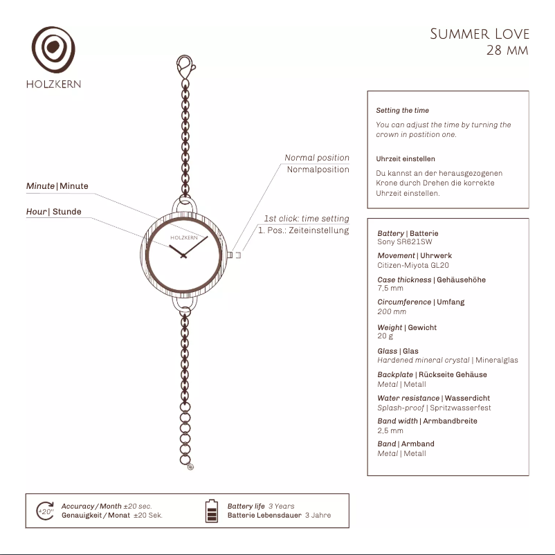 Page 1 de la notice Manuel utilisateur Holzkern Crazy