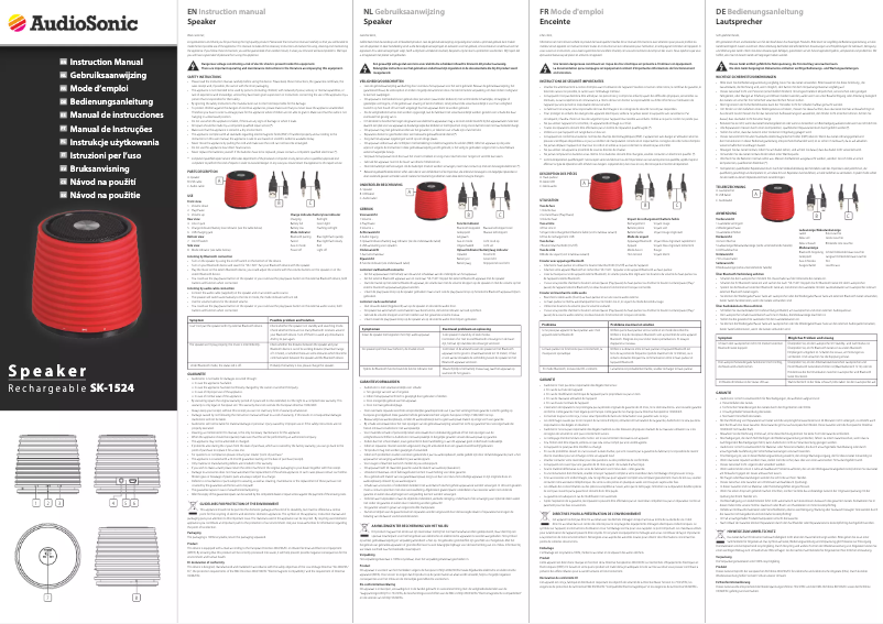 Imagen de la primera página del manual del dispositivo SK-1524