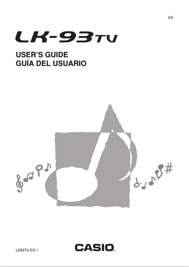 Page 1 de la notice Manuel utilisateur Casio LK-93TV
