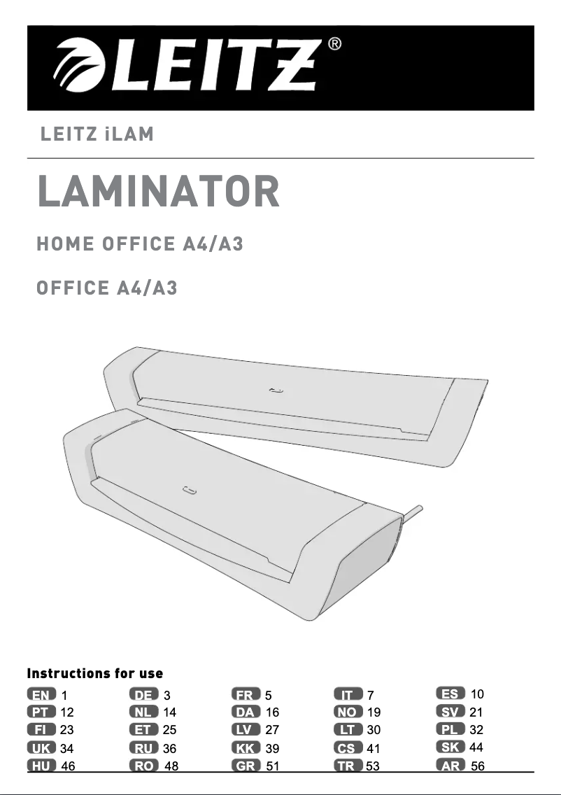 Image de la première page du manuel de l'appareil iLAM Home Office A4