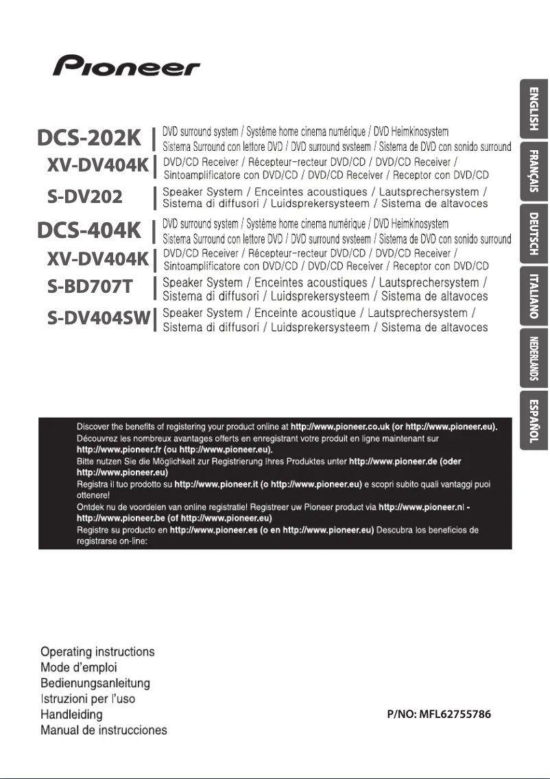 Page n°1 - Manuel utilisateur Pioneer DCS-404K