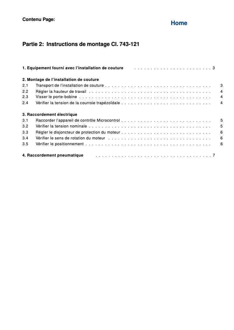 Image de la première page du manuel de l'appareil 743-121