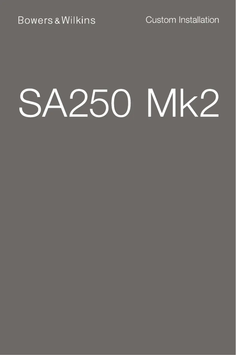 Página 1 del manual Ficha técnica Bowers & Wilkins SA250 Mk2