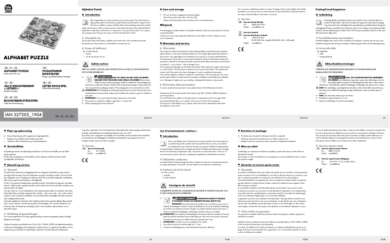 Page 1 de la notice Manuel utilisateur Playtive HG05646