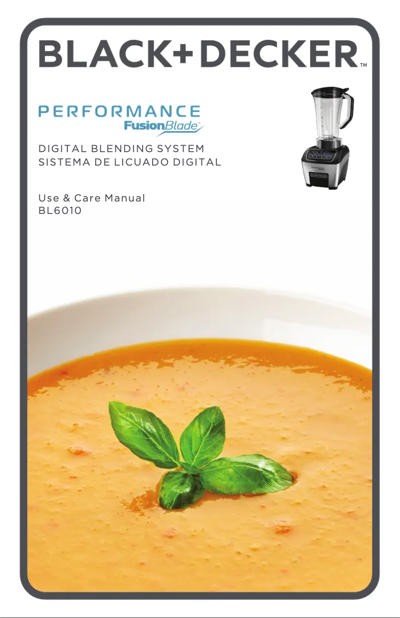 Page 1 de la notice Manuel utilisateur Black & Decker BL6010