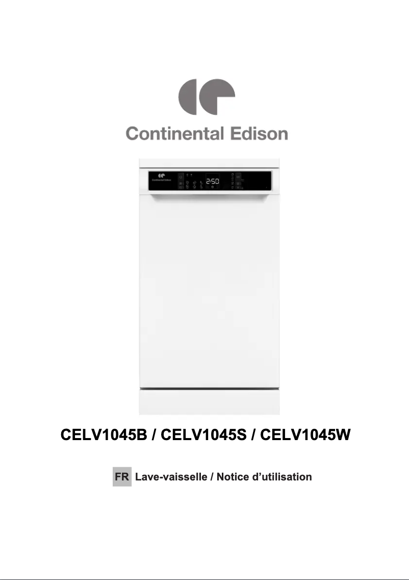 Image de la première page du manuel de l'appareil CELV1045W