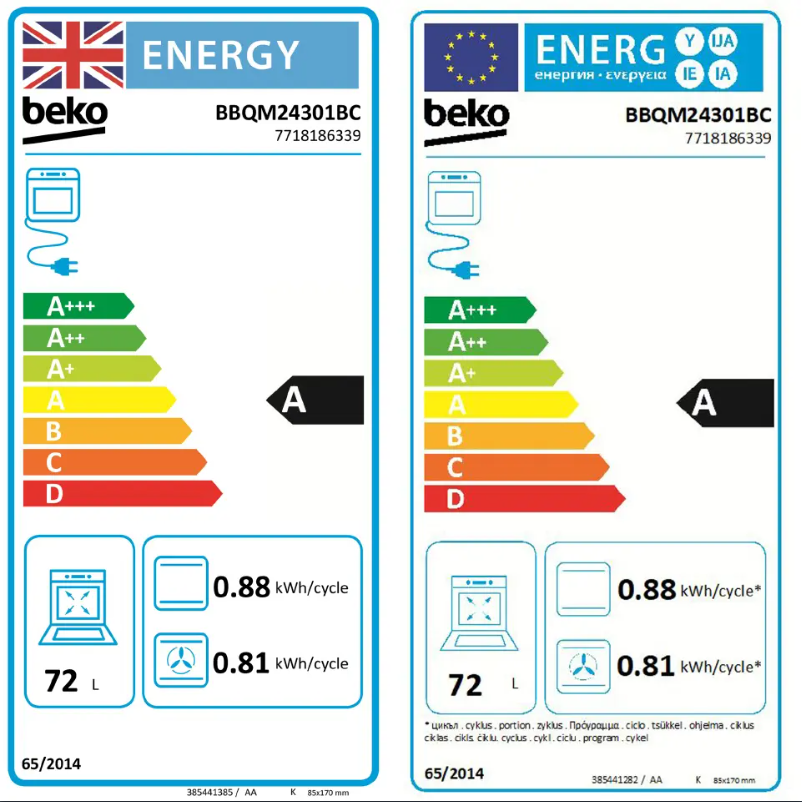 Page 1 de la notice Manuel utilisateur Beko BBQM24301