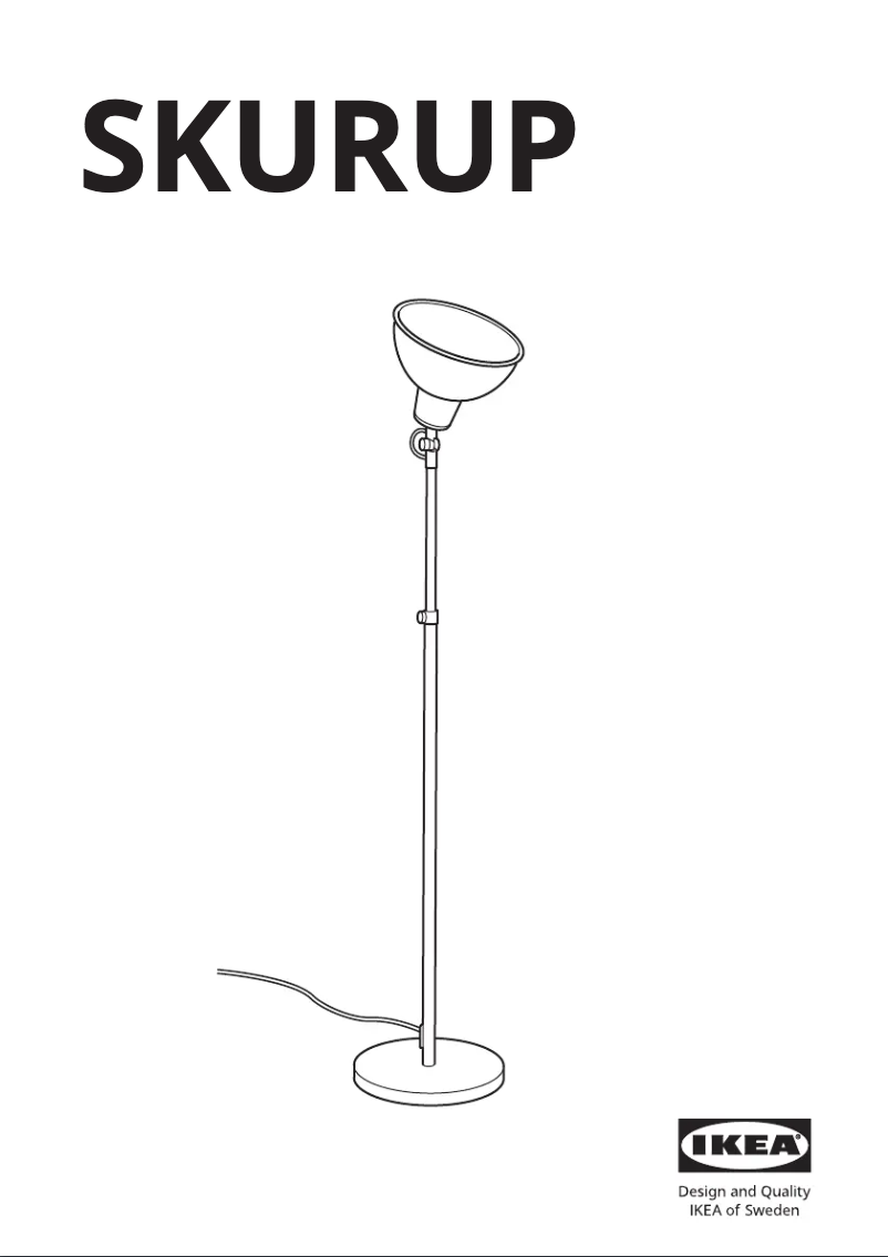 Page 1 de la notice Manuel utilisateur Ikea SKURUP 904.834.09