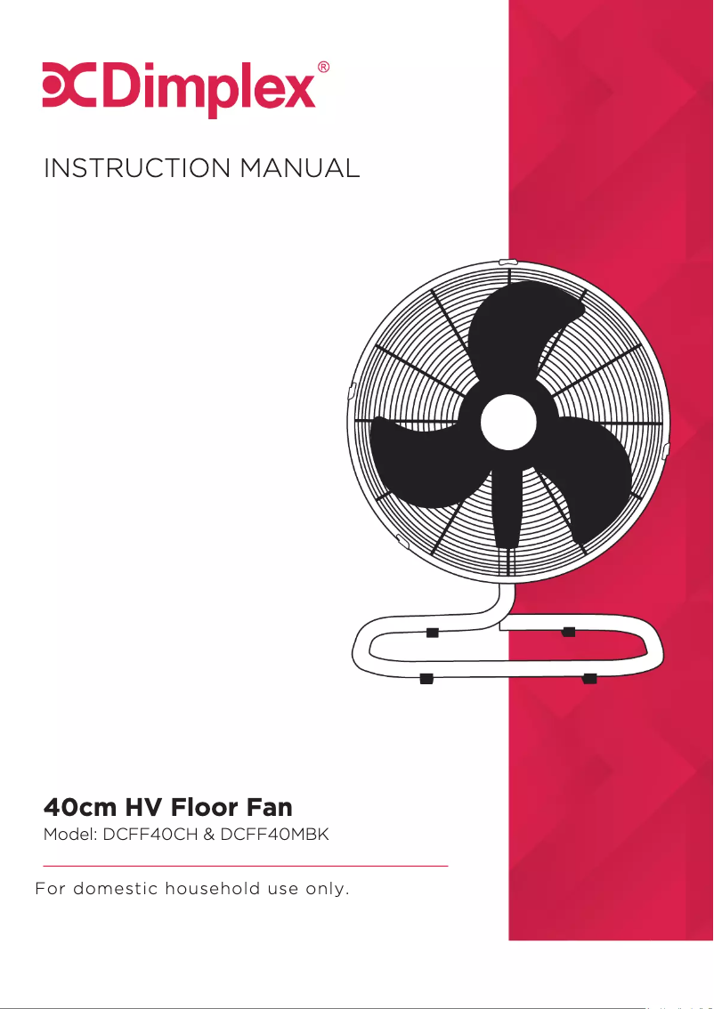 Page 1 de la notice Manuel utilisateur Dimplex DCFF40CH