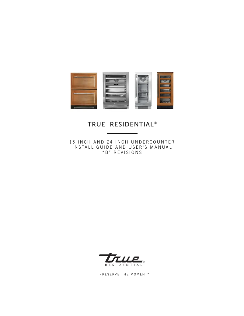 Page 1 de la notice Guide d'installation True TBC-24-R-SG-C