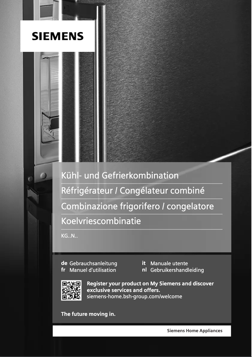 Image de la première page du manuel de l'appareil KG39NXIDF