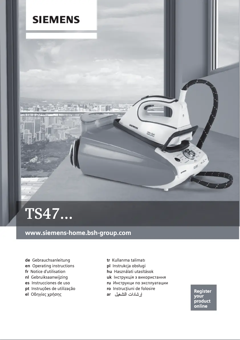 Page 1 de la notice Manuel utilisateur Siemens Slider TS47 TS4731100