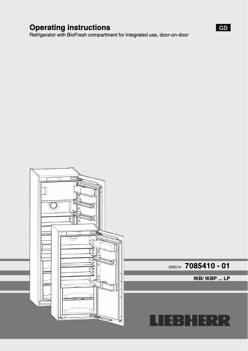 Page 1 de la notice Manuel utilisateur Liebherr IKBP 2954 Premium BioFresh